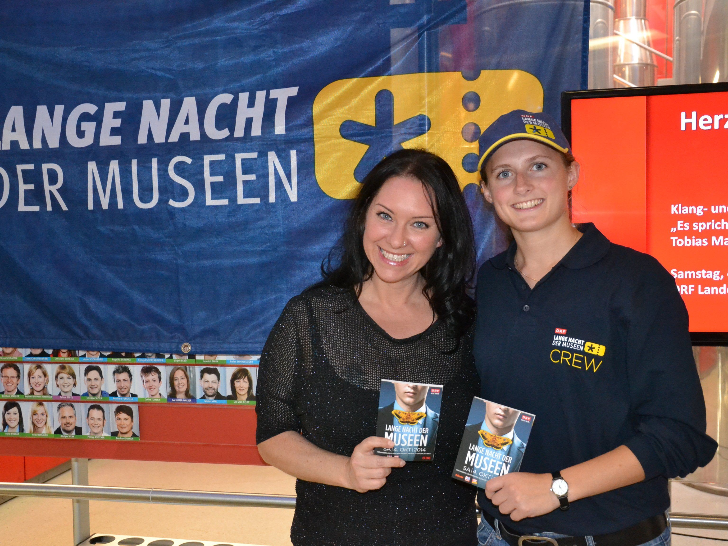 Claudia Cimarolli und Anna Heinzle im ORF Funkhaus in Dornbirn Claudia Cimarolli und Anna Heinzle im ORF Funkhaus in Dornbirn