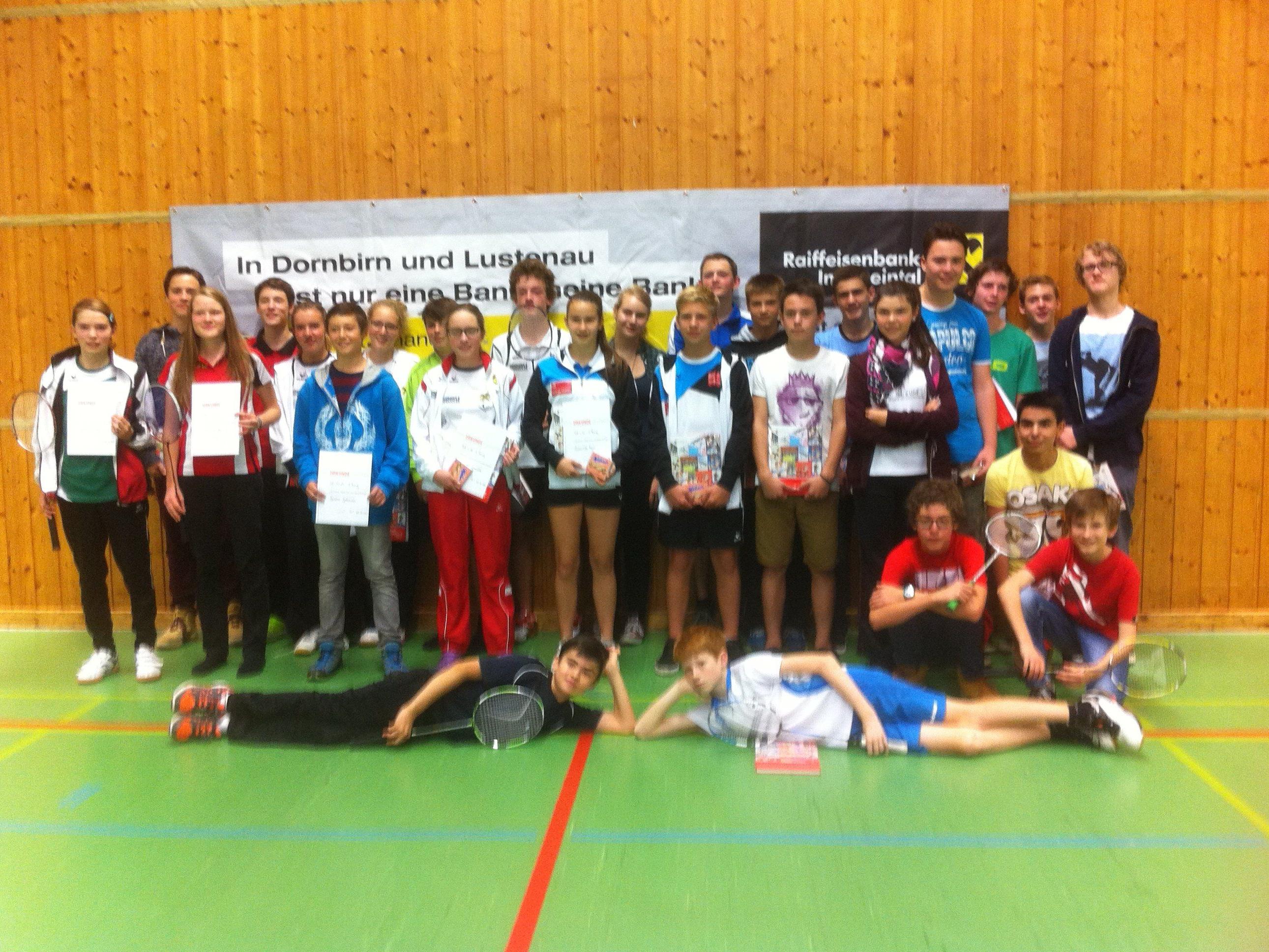 Alle Sieger beim Nachwuchsturnier in Dornbirn.