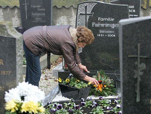 Zu Allerheiligen werden traditionell die Friedhöfe besucht und die Gräber gepflegt Zu Allerheiligen werden traditionell die Friedhöfe besucht und die Gräber gepflegt