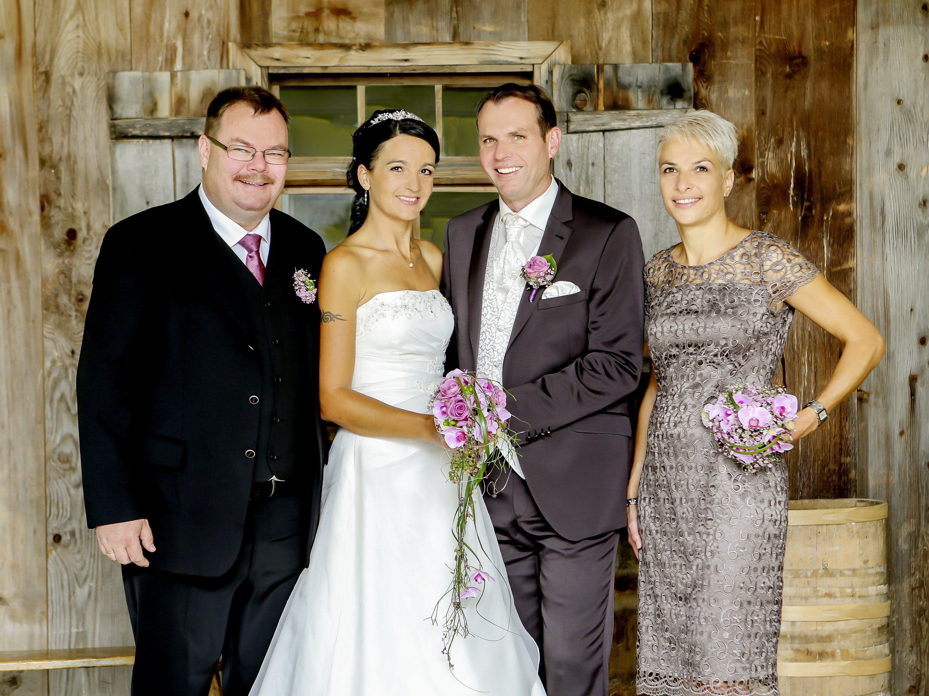 Bianka und Gottlieb Hartmann haben in der Kirche Düns geheiratet
