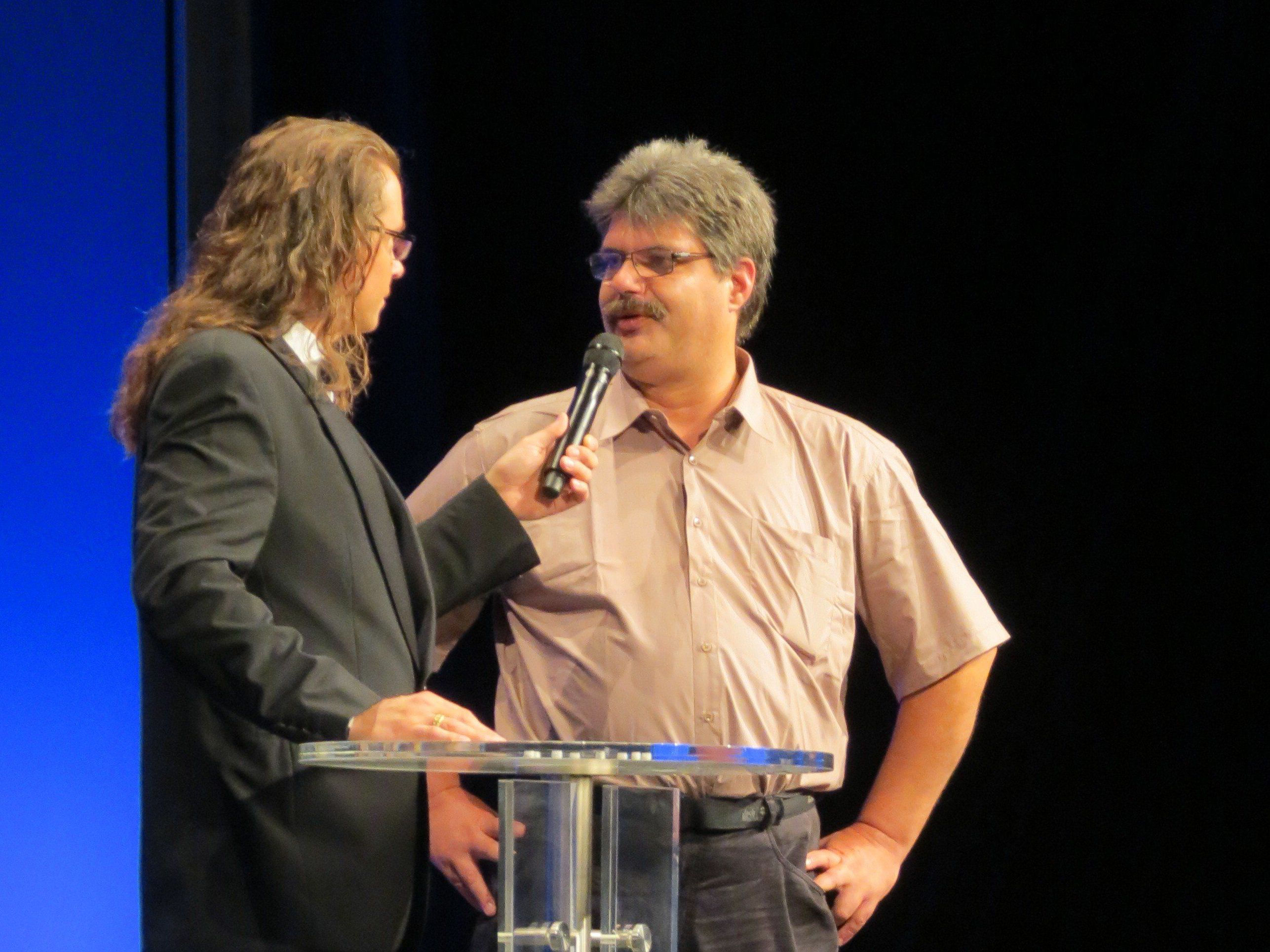 Jürgen Margreitter beim Interview mit Chris Hinterobermaier Jürgen Margreitter beim Interview mit Chris Hinterobermaier