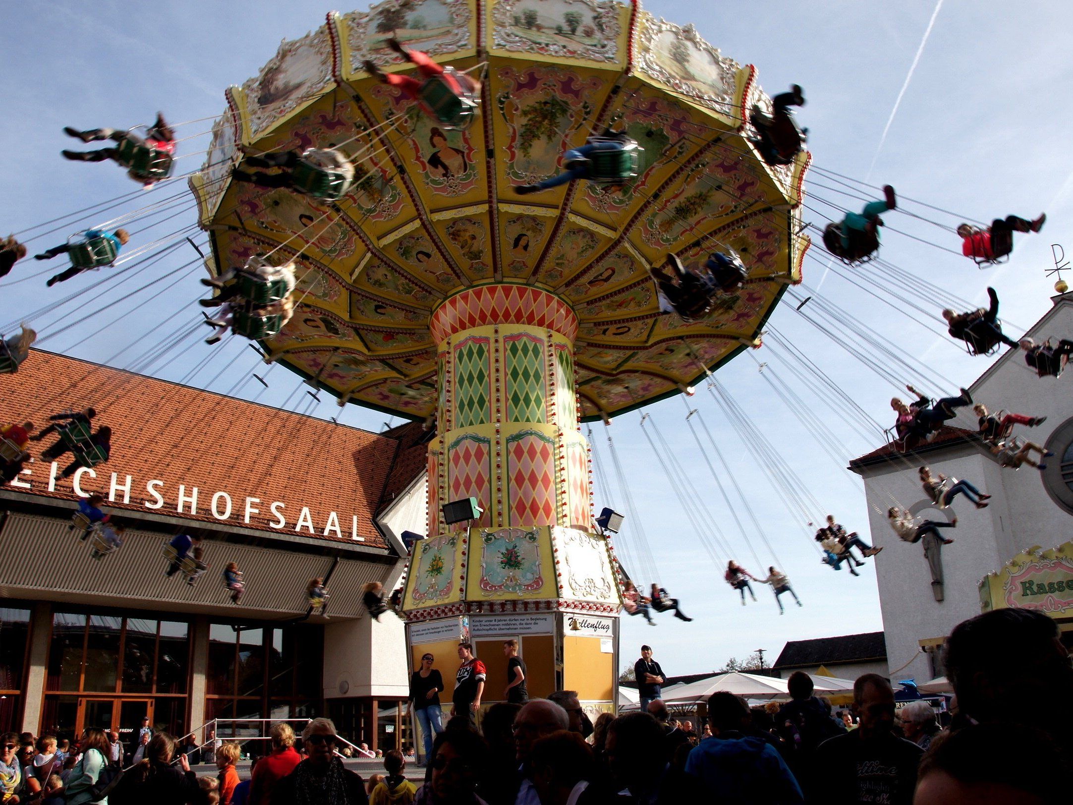 Das Kettenkarussell war stark frequentiert! Das Kettenkarussell war stark frequentiert!