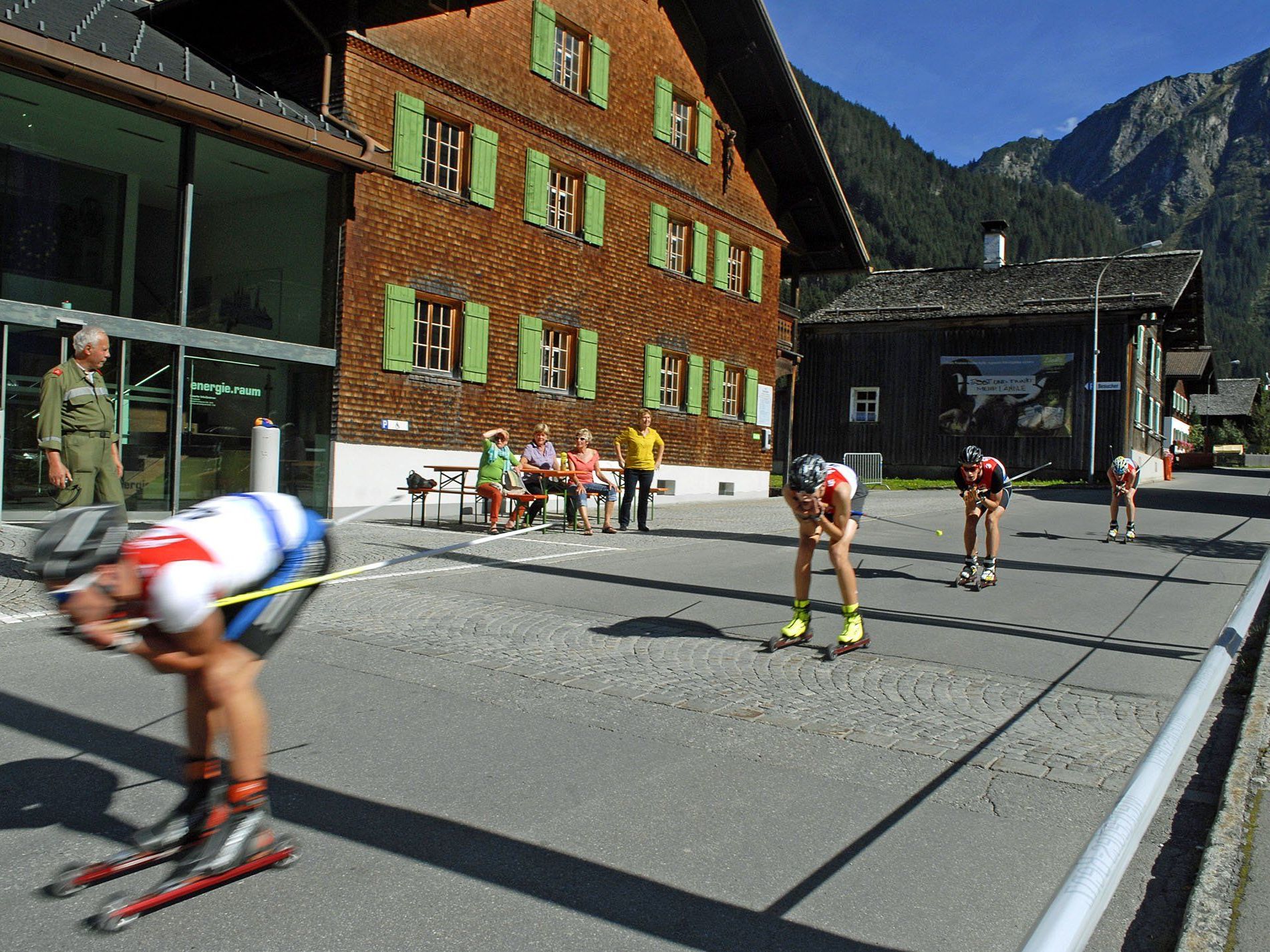 Skiroller-Lauf in Partenen, Ende September 2014 Skiroller-Lauf in Partenen, Ende September 2014