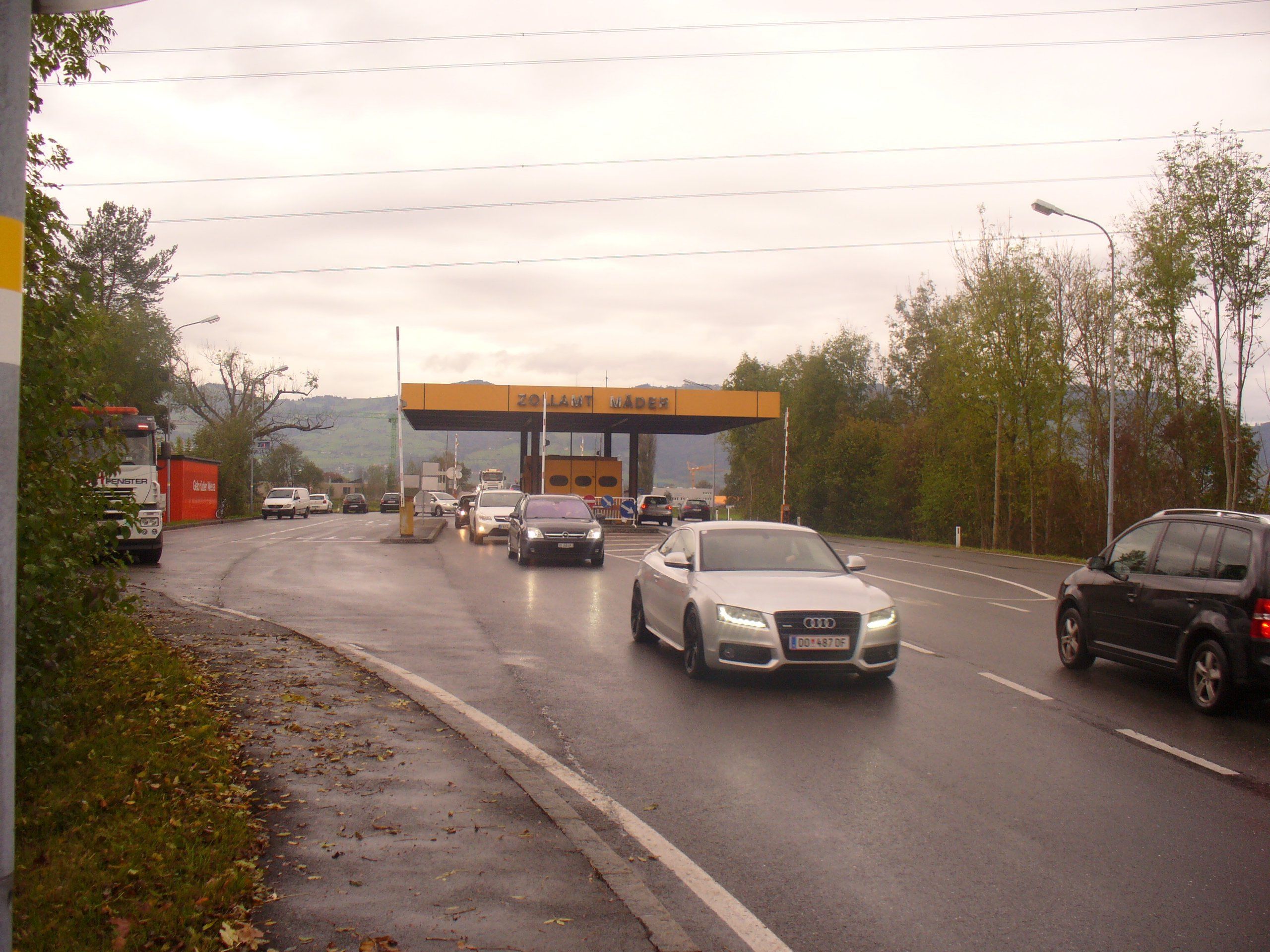 Die Verkehrsbelastung an der Grenze ist ein Problem in Mäder Die Verkehrsbelastung an der Grenze ist ein Problem in Mäder