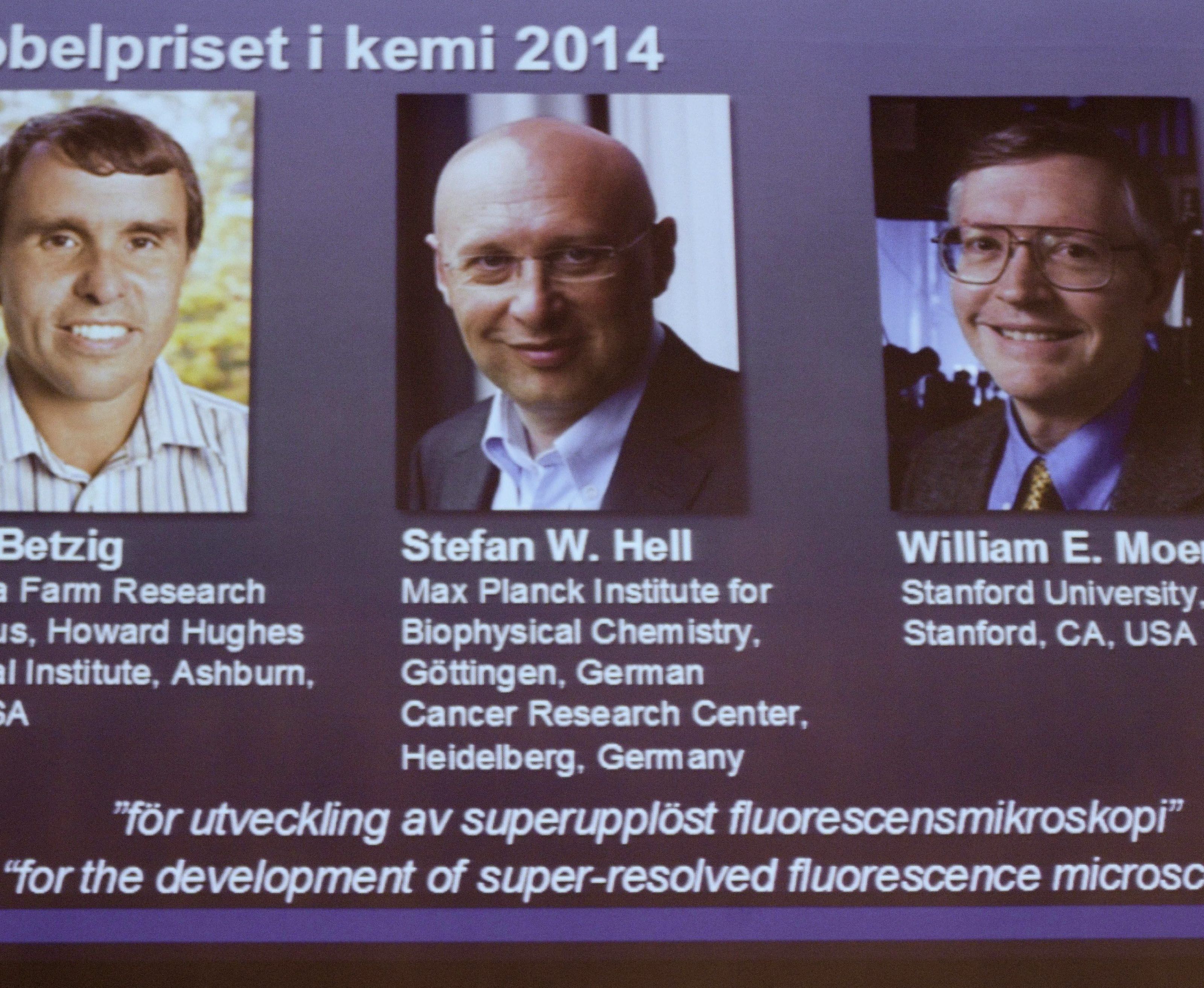 Chemie-Nobelpreis 2014 mit 870.000 Euro dotiert Chemie-Nobelpreis 2014 mit 870.000 Euro dotiert
