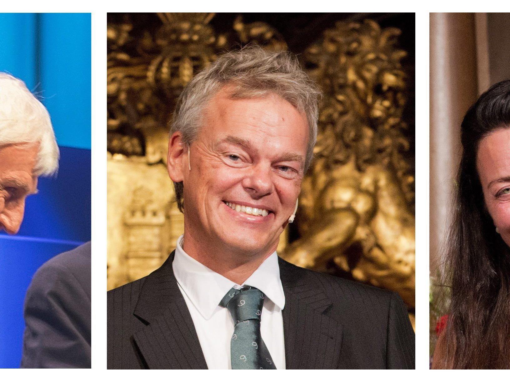 Medizin-Nobelpreis 2014 an John O'Keefe sowie Edvard und May-Britt Moser (v.l.).