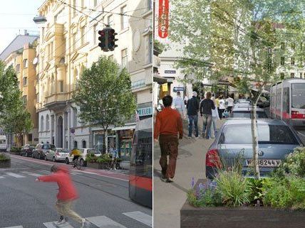 So könnte die Währinger Straße nach der Umgestaltung aussehen. So könnte die Währinger Straße nach der Umgestaltung aussehen.