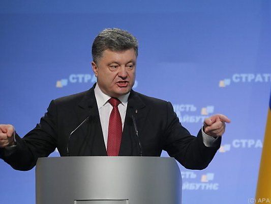 Der ukrainische Präsident Petro Poroschenko Der ukrainische Präsident Petro Poroschenko