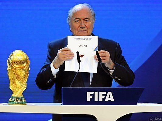 Der FIFA-Chef bei der WM-Vergabe in Zürich