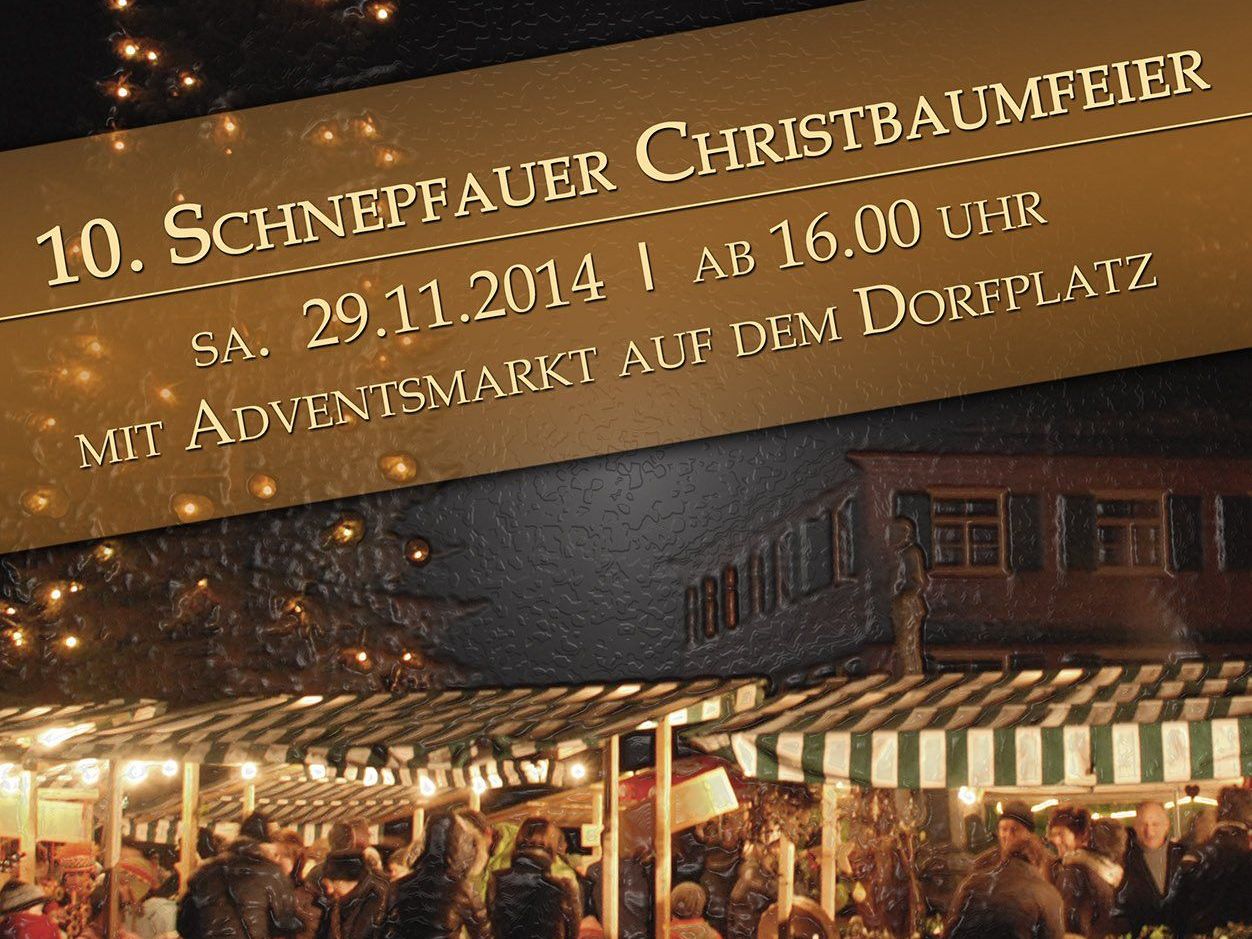Christbaumfeier mit Adventmarkt in Schnepfau Christbaumfeier mit Adventmarkt in Schnepfau