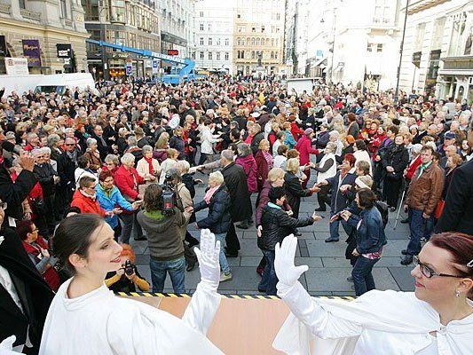 Am Wiener Graben wurde wieder Walzer getanzt Am Wiener Graben wurde wieder Walzer getanzt