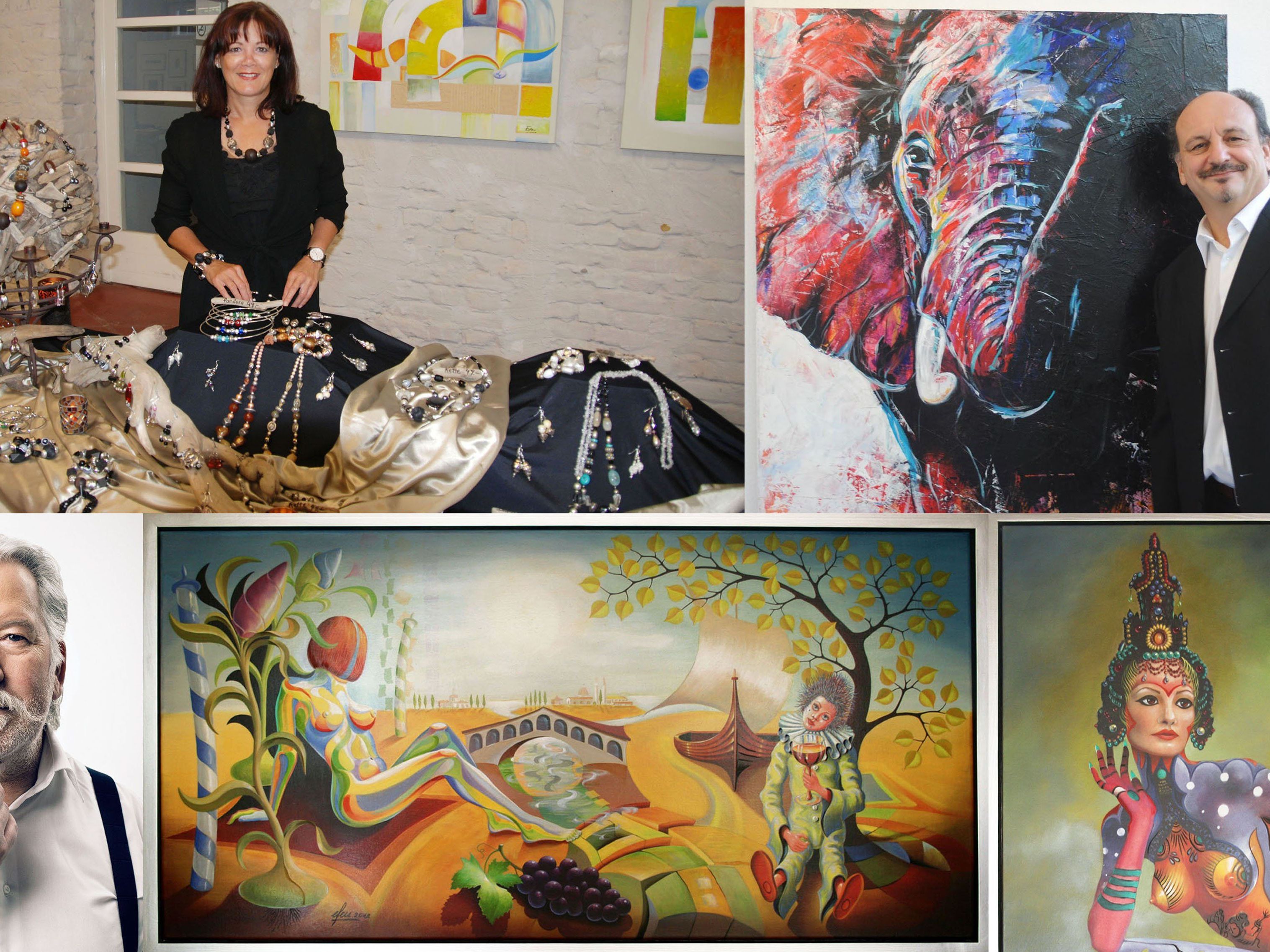 Kunstschau mit Arbeiten von Ingrid Feurstein, Werner Bösch und Erwin Feurstein. Kunstschau mit Arbeiten von Ingrid Feurstein, Werner Bösch und Erwin Feurstein.