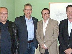 Bild v.l.n.r.: Karl Lang, BR Edgar Mayer, Christophorus Schmid, Peter Vögel Bild v.l.n.r.: Karl Lang, BR Edgar Mayer, Christophorus Schmid, Peter Vögel