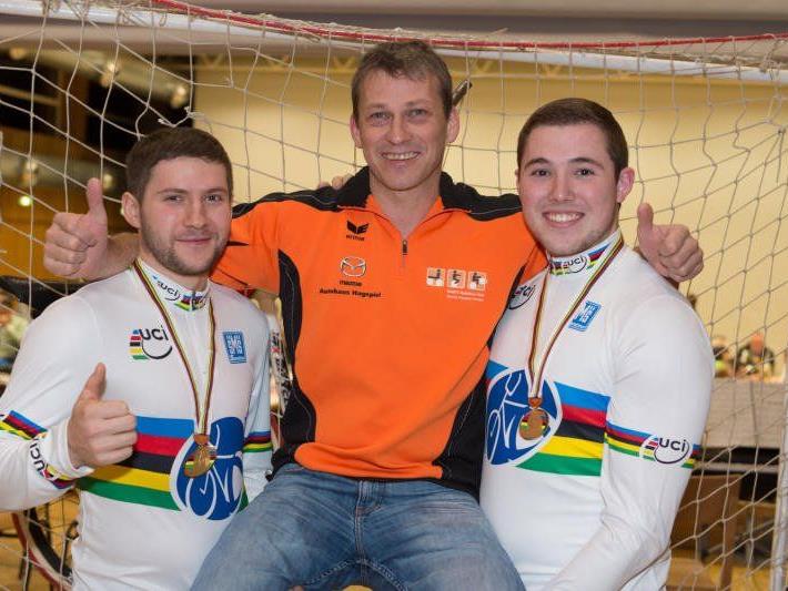 Markus Bröll und Patrick Schnetzer wurden zum zweiten Mal Weltmeister im Radball