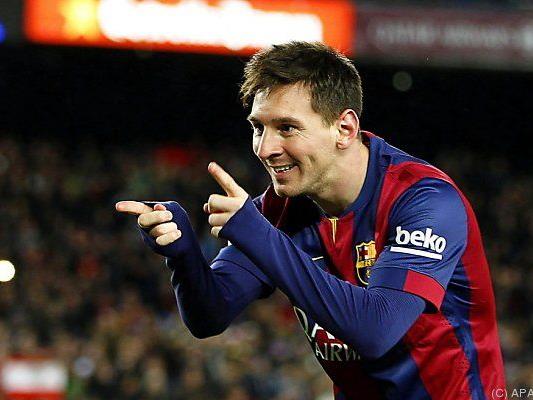 Messi hält nun bei 402 Treffern für Barcelona