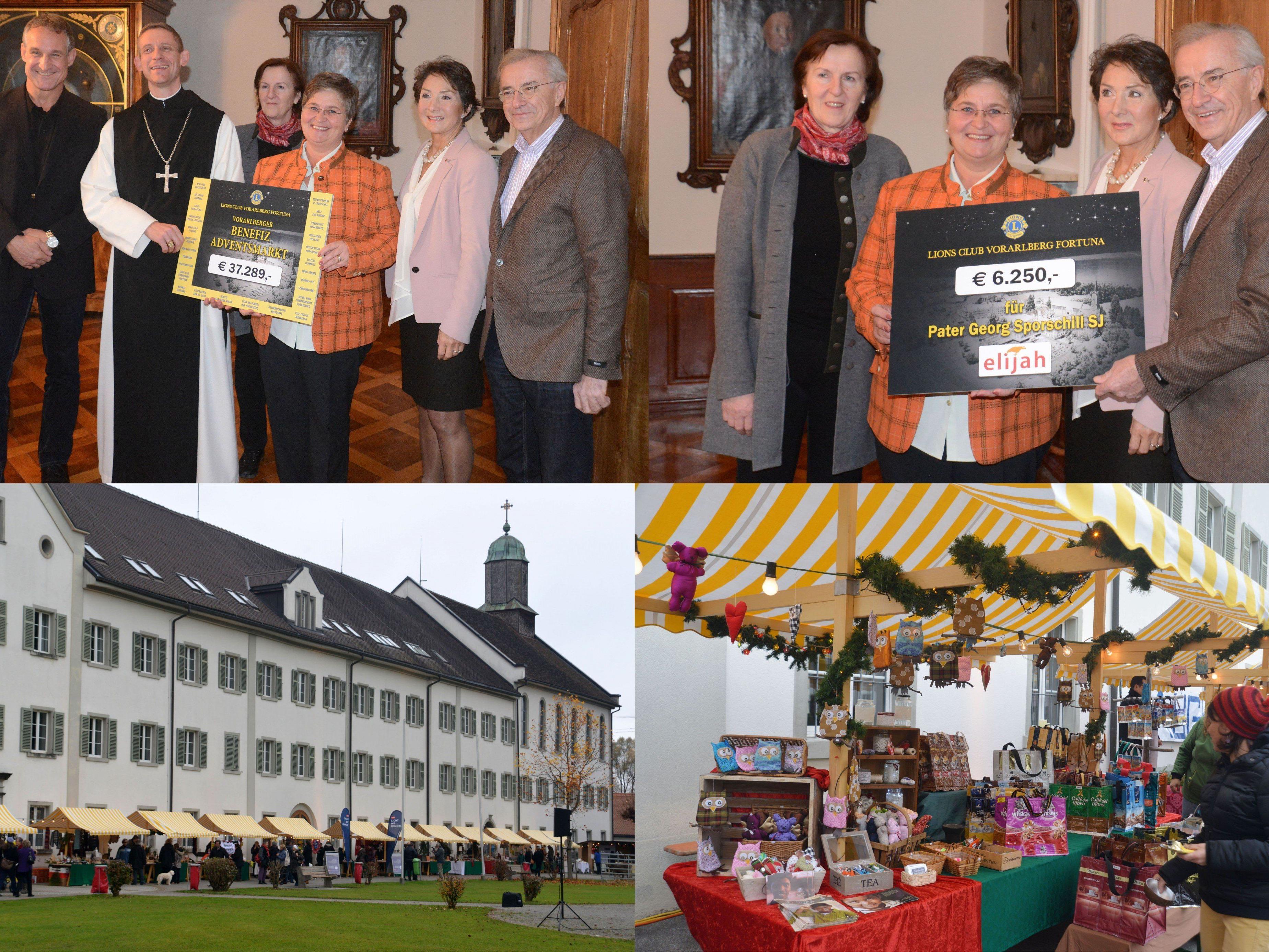 Spendenrekord beim Mehrerauer Benefiz-Advenmarkt des Lions Club Vorarlberg Fortuna.