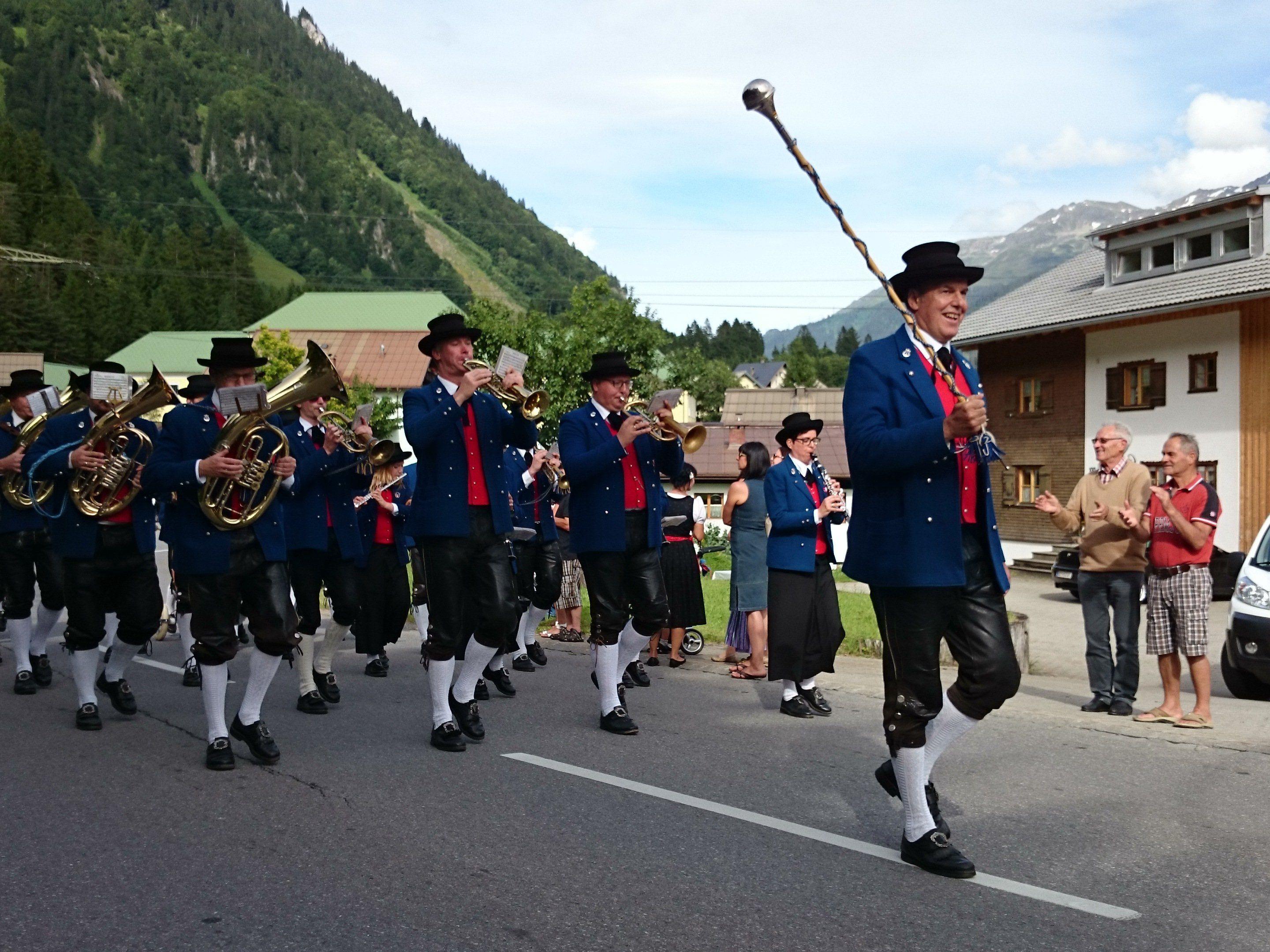 Bezirksmusikfest in Wald am Arlberg.