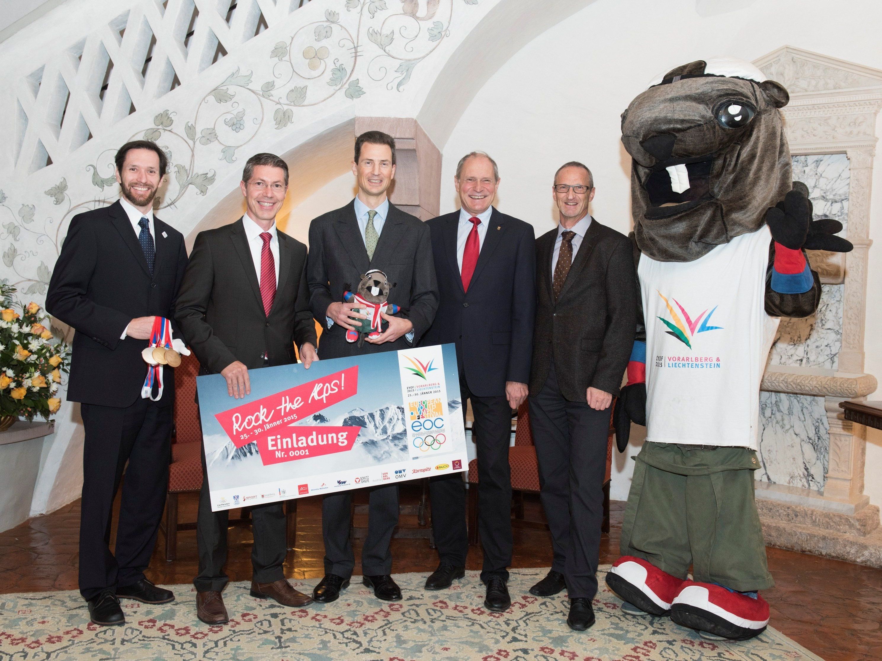 Erbprinz von Liechtenstein erhielt ein EYOF-Ticket Erbprinz von Liechtenstein erhielt ein EYOF-Ticket