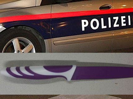 Mit diesem Messer bedrohte der Mann in Margareten seinen Kontrahenten Mit diesem Messer bedrohte der Mann in Margareten seinen Kontrahenten