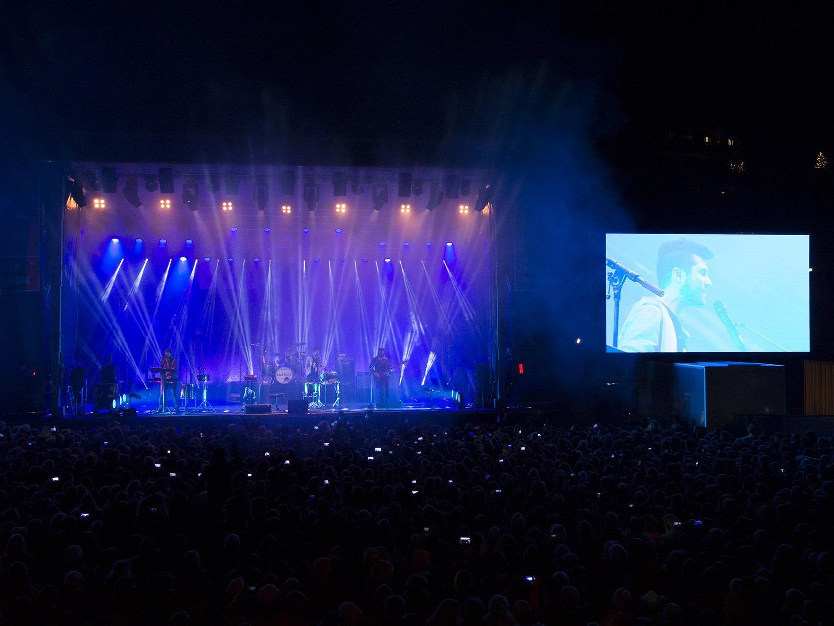 4500 Zuschauer beim Bastille Konzert im Montafon