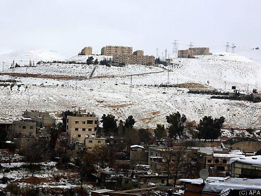 Winterlandschaft in Damaskus