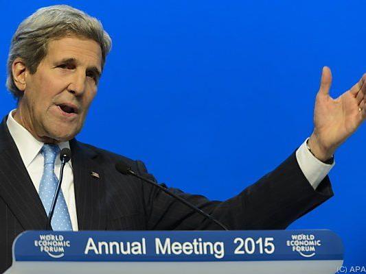 Kerry und Zarif sprachen in Davos