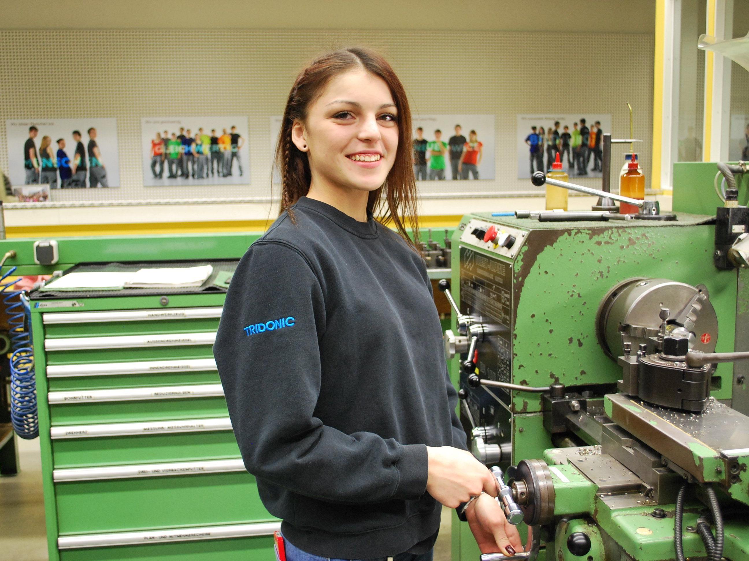 Kristina Delezan, Produktionstechnikerin im 2. Lehrjahr