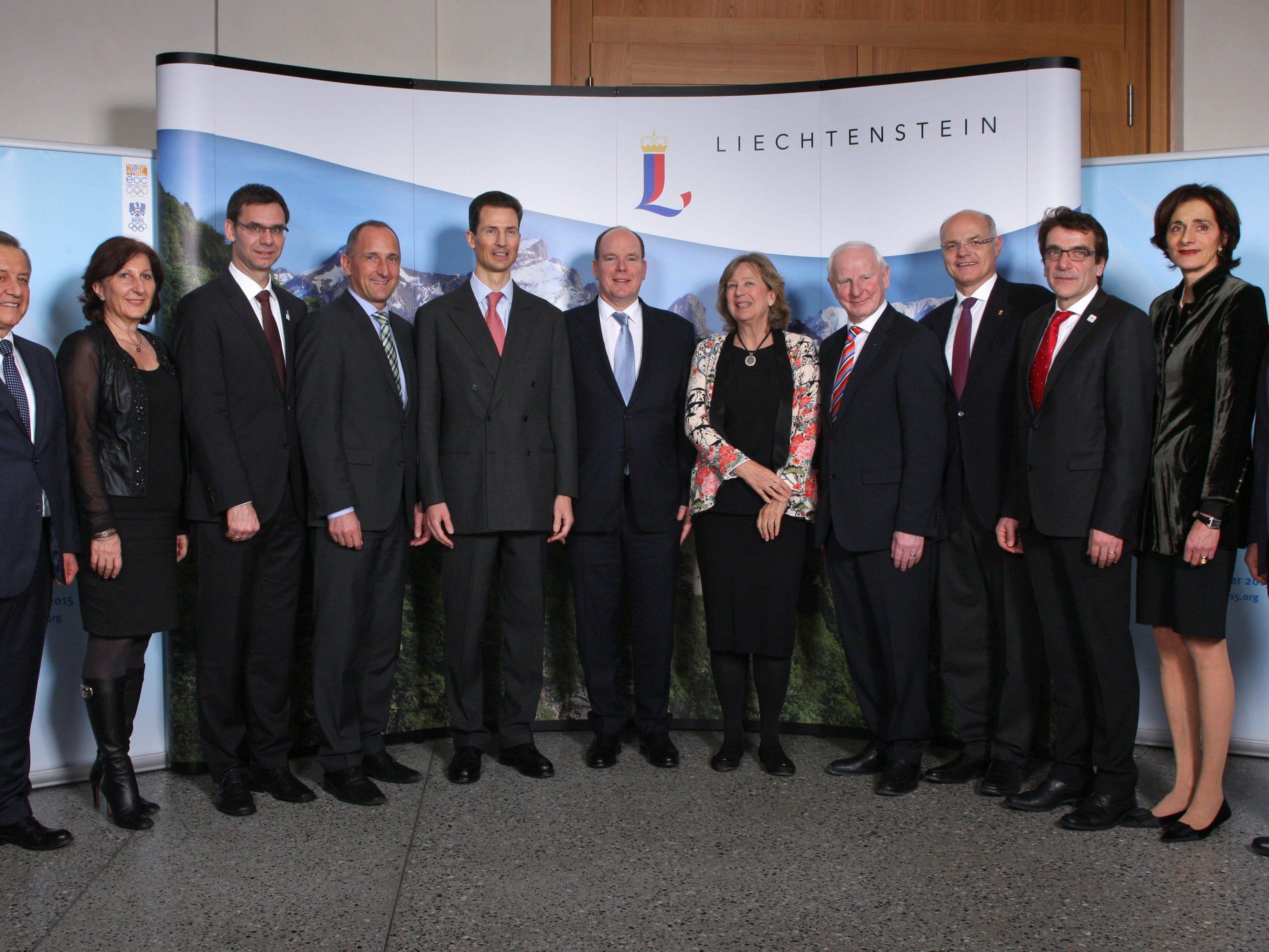 Fürstlicher Empfang in Liechtenstein für die EYOF Familie.