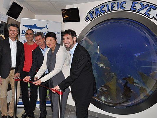 Bei der Eröffnung des Pacific Eye im Haus des Meeres Bei der Eröffnung des Pacific Eye im Haus des Meeres