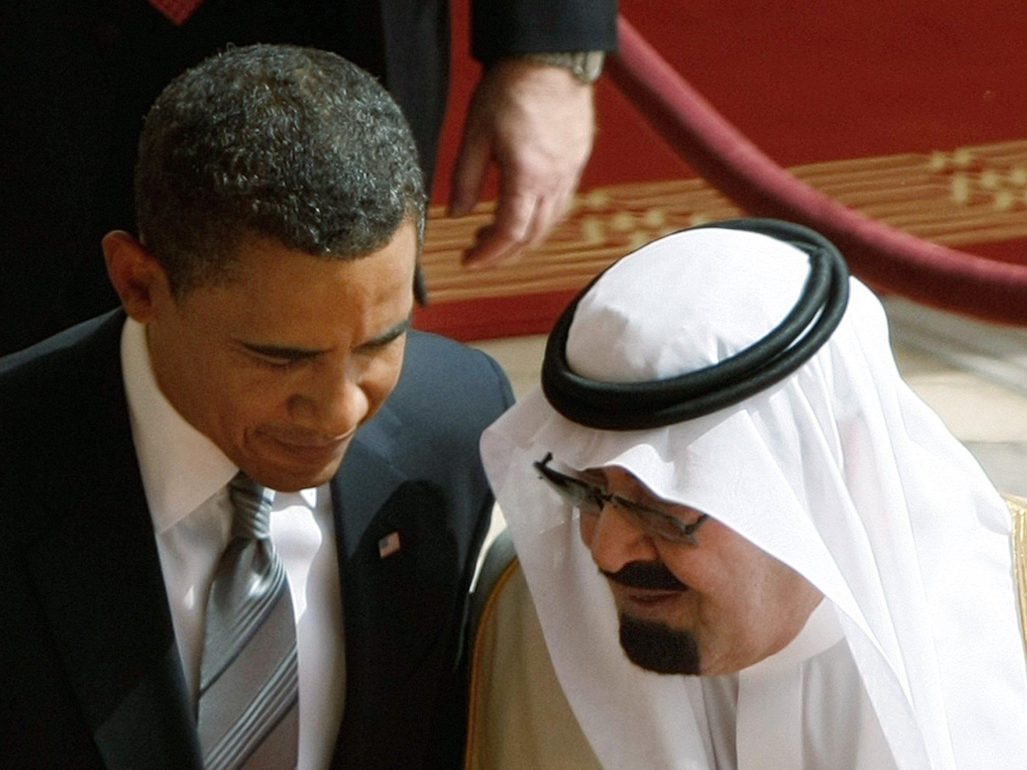 Enge verbündete: US-Präsident Obama und der verstorbene König Abdullah.