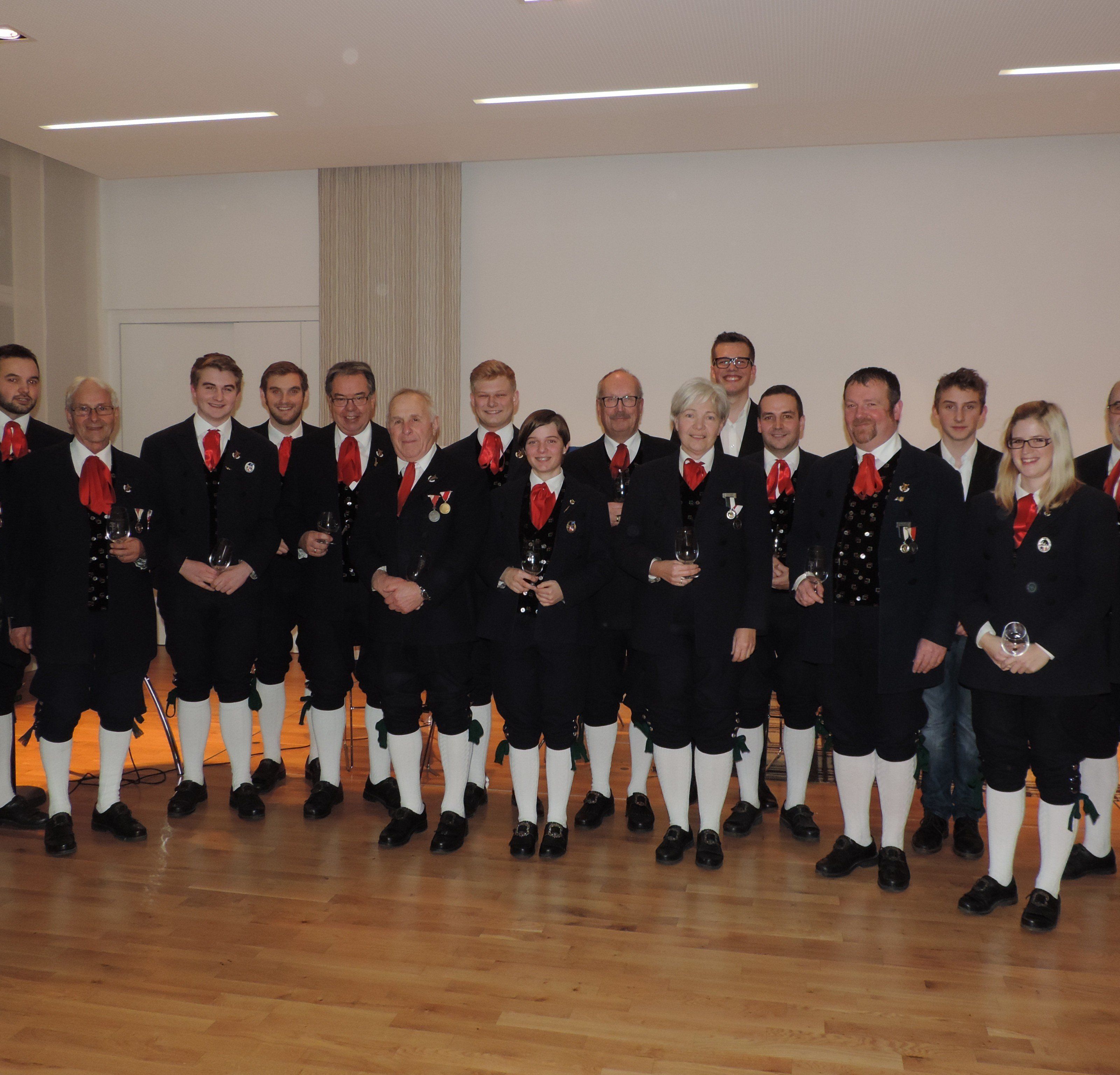 Ehrungen für besten Probenbesuch Ehrungen für besten Probenbesuch