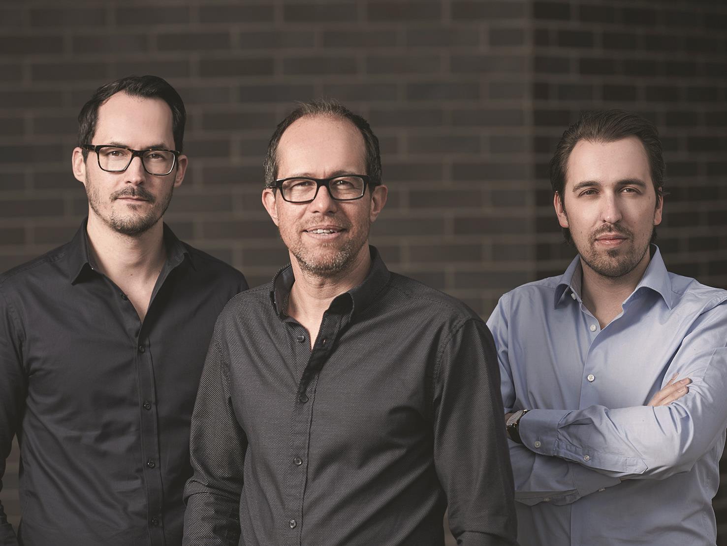 Das Führungs-Trio von go biq: Florian Salzmann, Sergej Kreibich und Manuel Berninger. (v.l.)