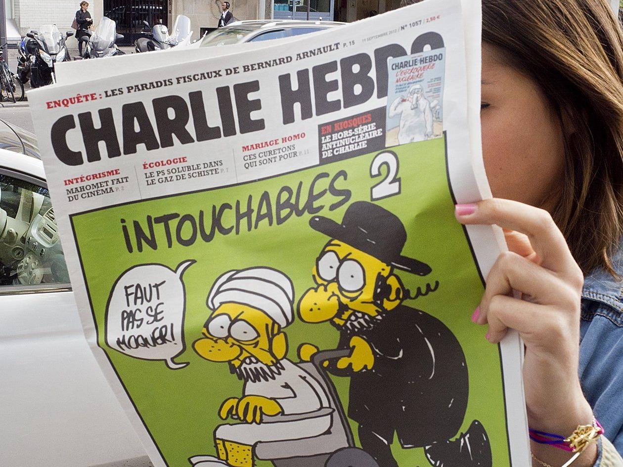 "Charlie Hebdo" hat in der Vergangenheit mehrfach mit provokanten Mohammed-Karikaturen für Schlagzeilen gesorgt.