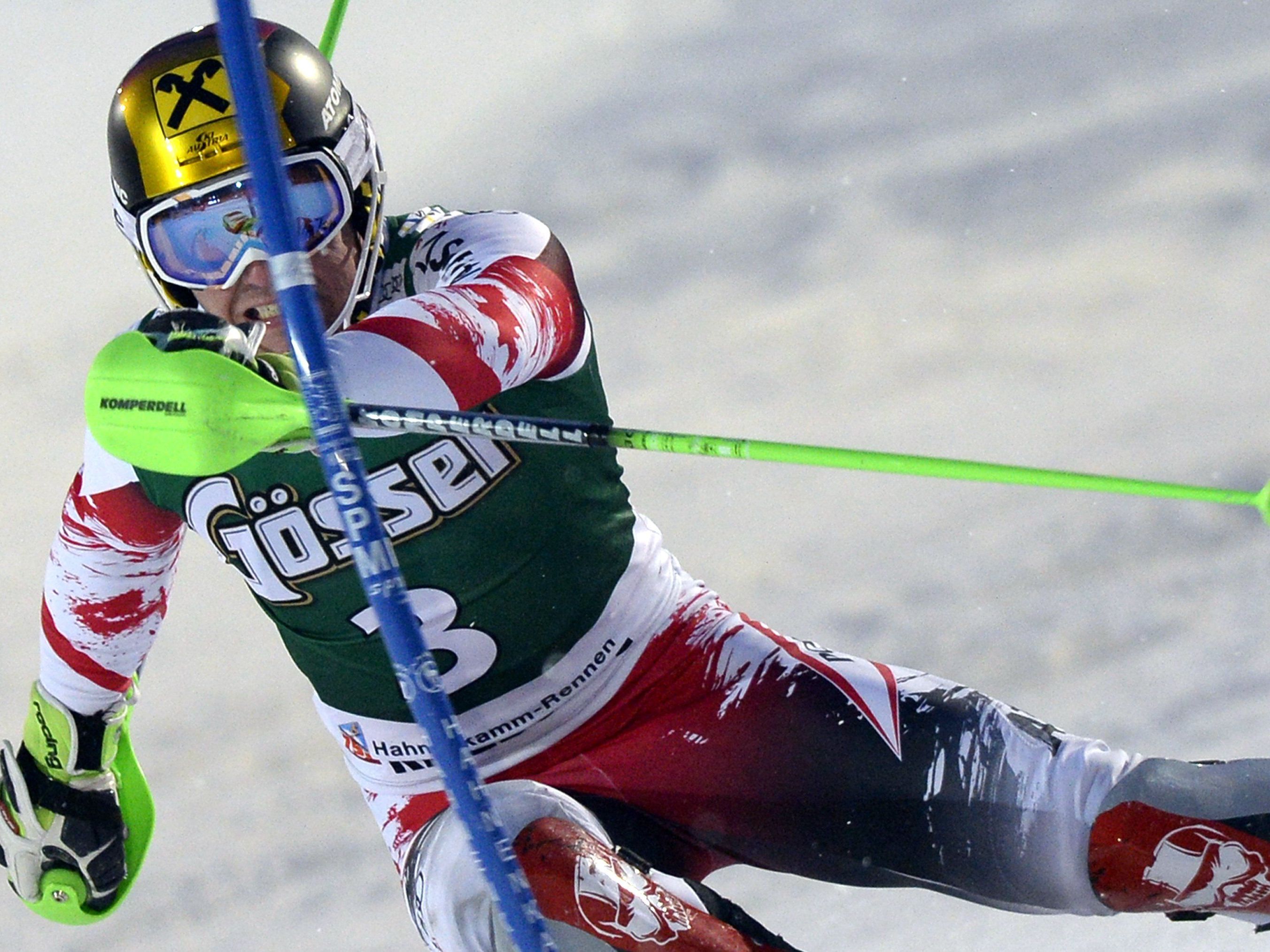 Marcel Hirscher sagt selbst: "Ich muss zulegen, sonst scheppert mich der Felix her."