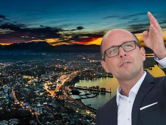 Bürgermeister-Kandidat Michael Ritsch greift in Bregenz nach den Sternen.