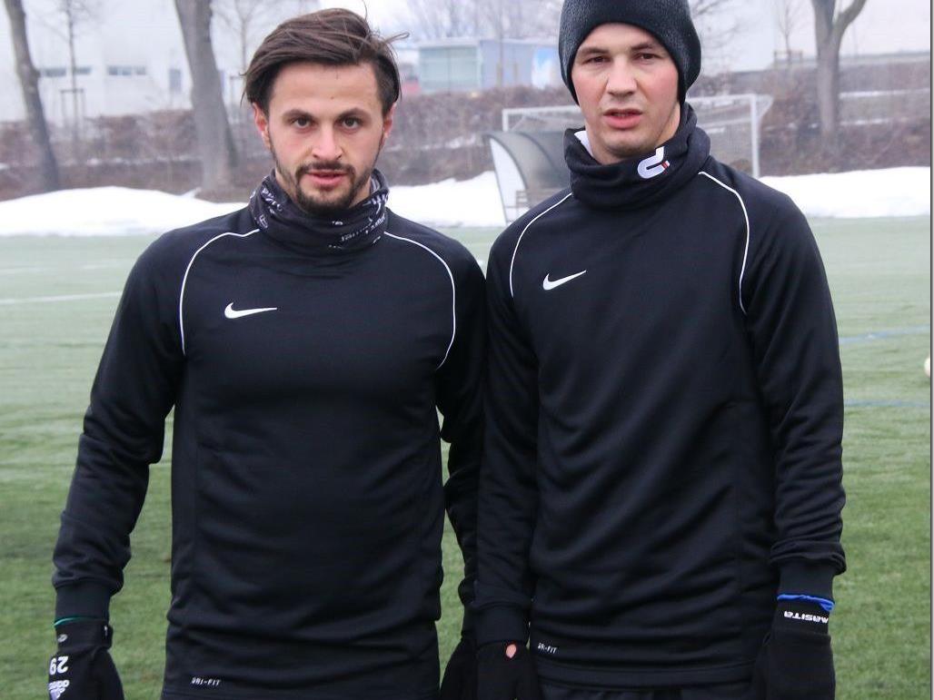 Edin Ibrahimovic (l.) und Adnan Secerovic sind bei Austria Lustenau auf Probe.
