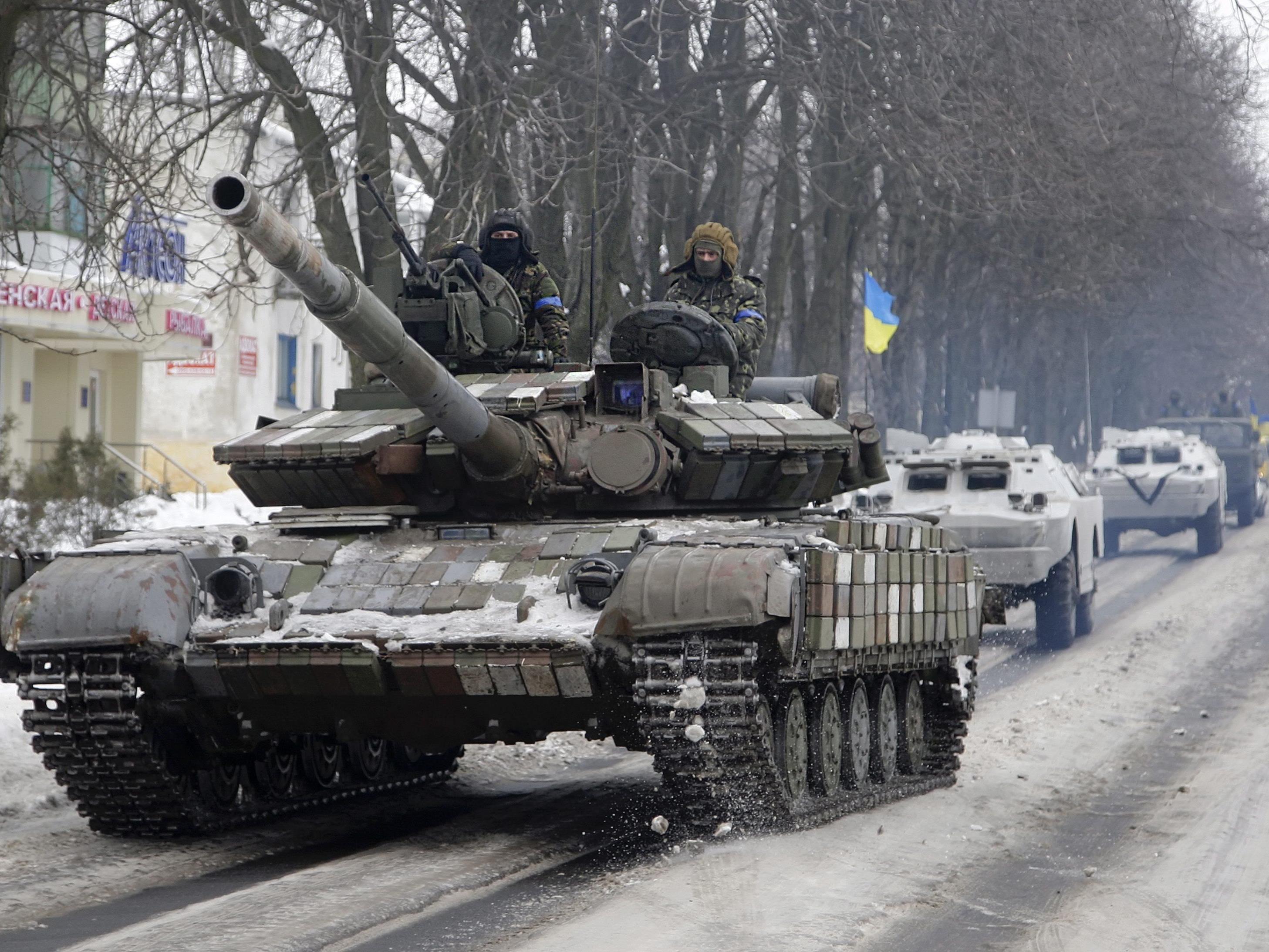 Lage in der Ostukraine spitzt sich wieder bedrohlich zu.