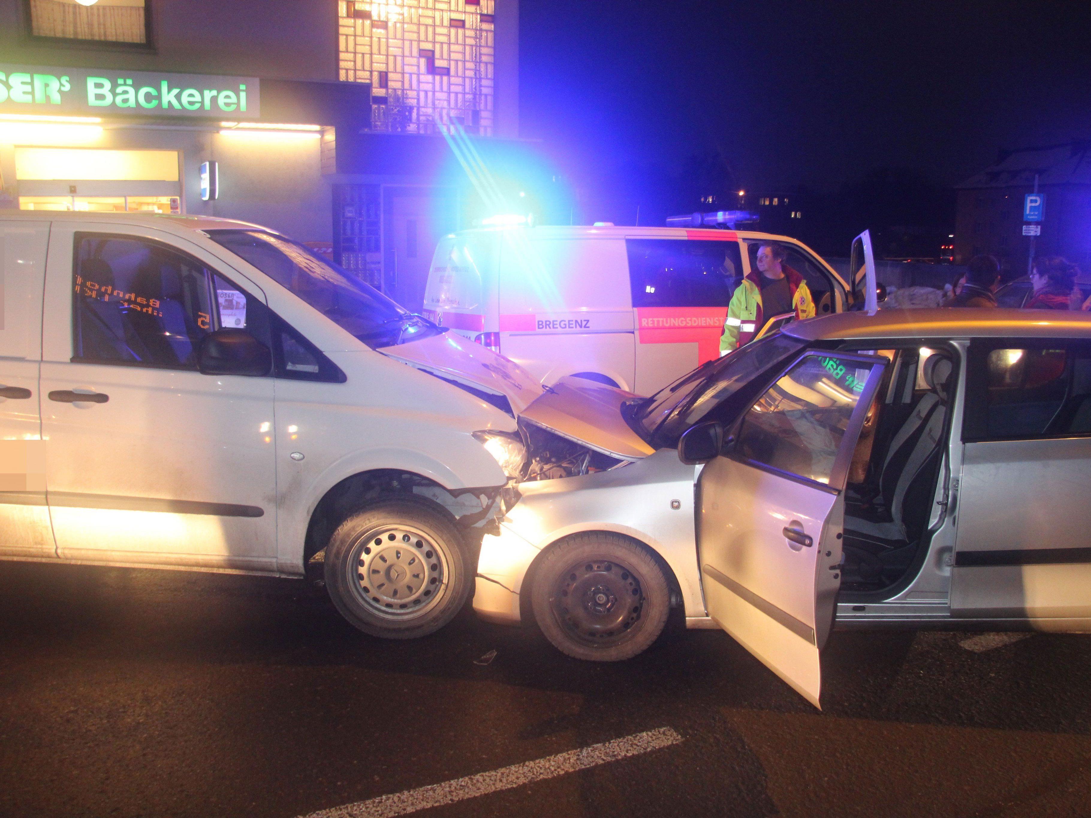 Am Montagmorgen kam es in Bregenz zu einem Unfall.