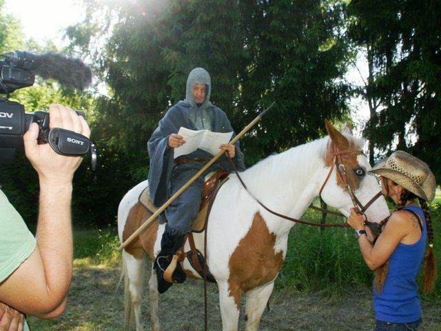 Dreharbeiten - Rittter Lanzebrot reitet wieder