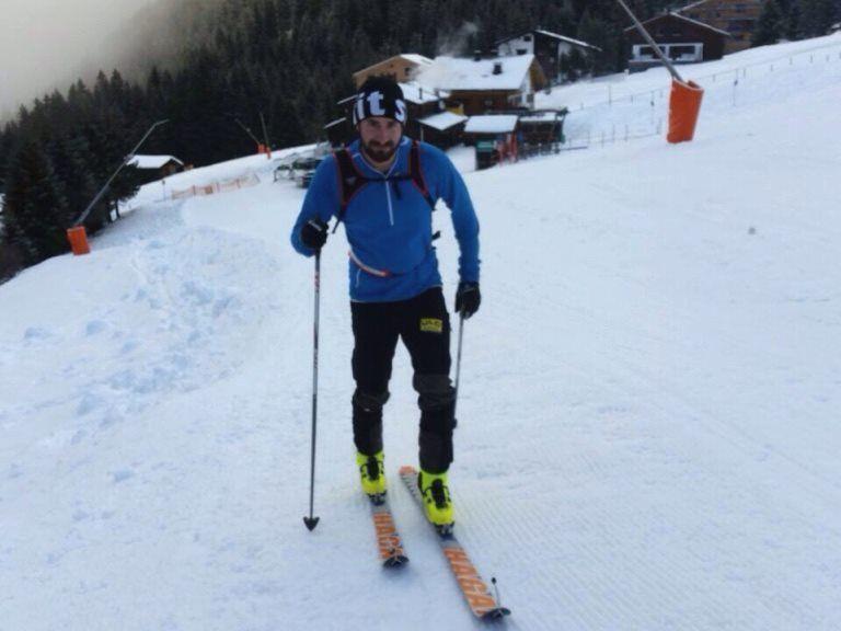 Philipp Bucher vom ULC Bludenz hat die Laufschuhe gegen Skiern getauscht:
