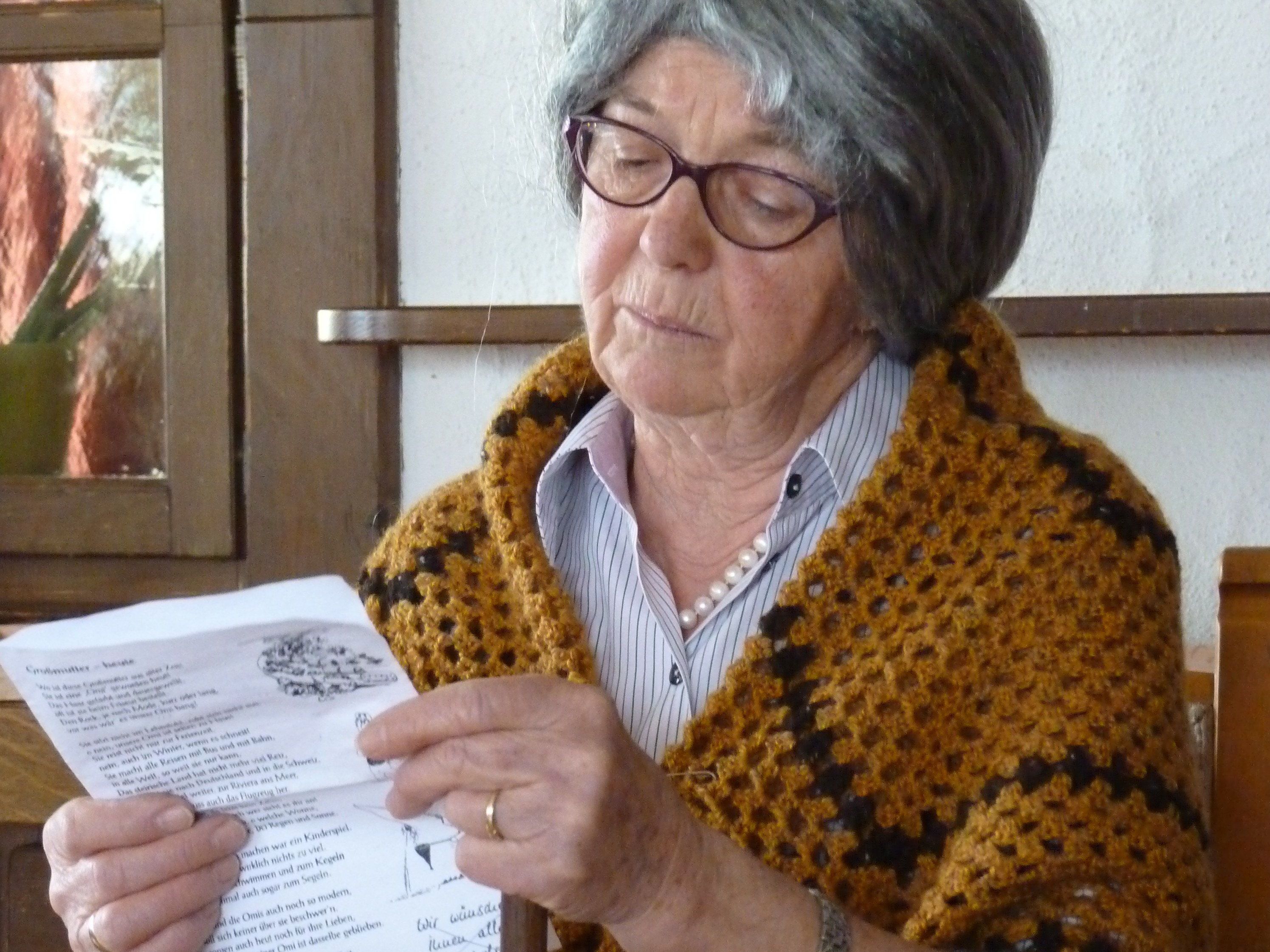 Maria Moser als Großmutter berichtete aus früheren Zeiten. Maria Moser als Großmutter berichtete aus früheren Zeiten.