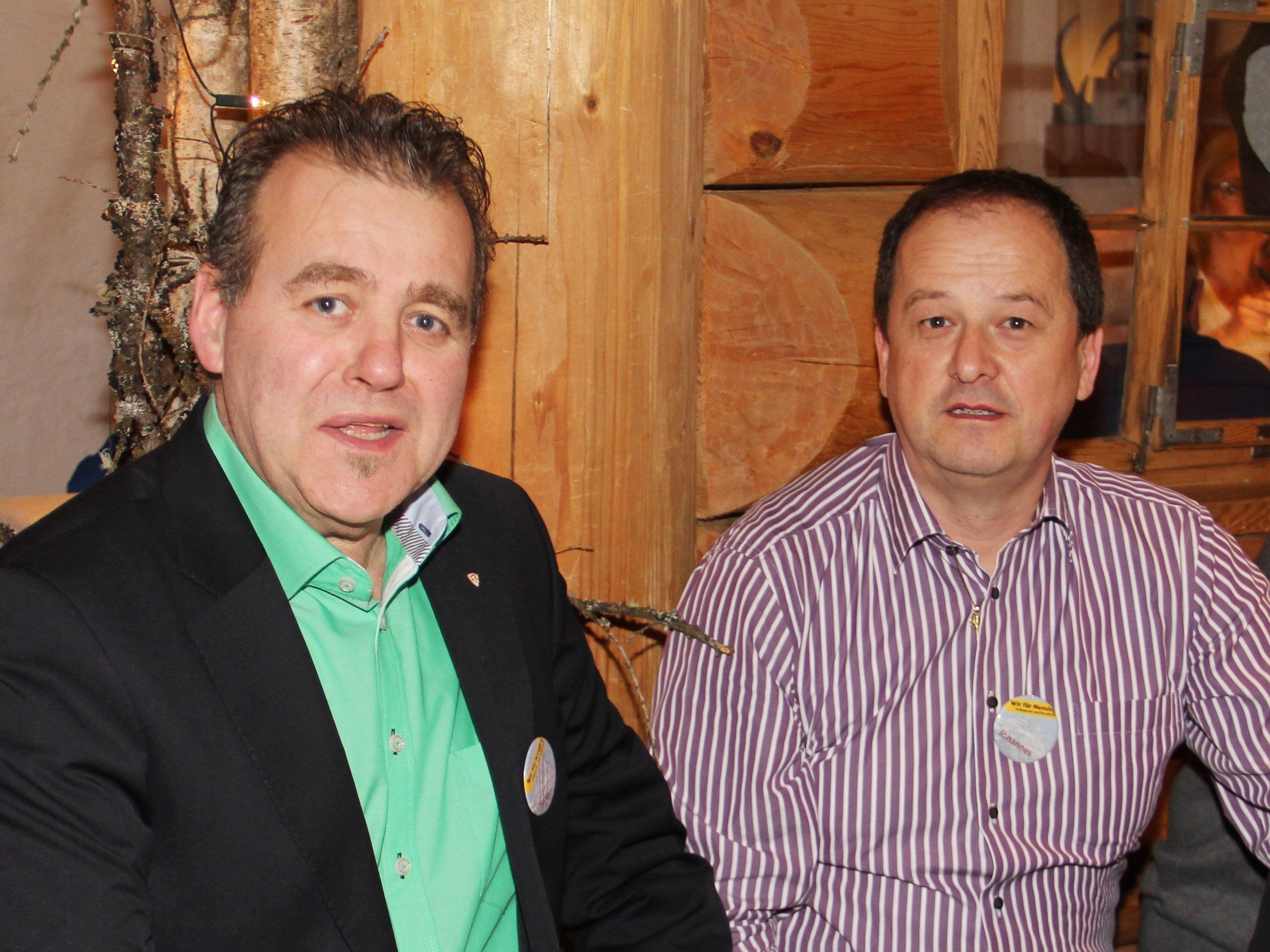 Gemeinderäte Hannes Hackl (li.) und Johannes Maier Gemeinderäte Hannes Hackl (li.) und Johannes Maier