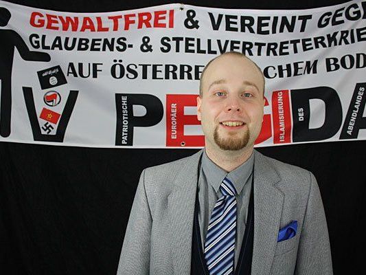 Georg Immanuel Nagel dankt als Sprecher von "Pegida Wien" ab Georg Immanuel Nagel dankt als Sprecher von "Pegida Wien" ab