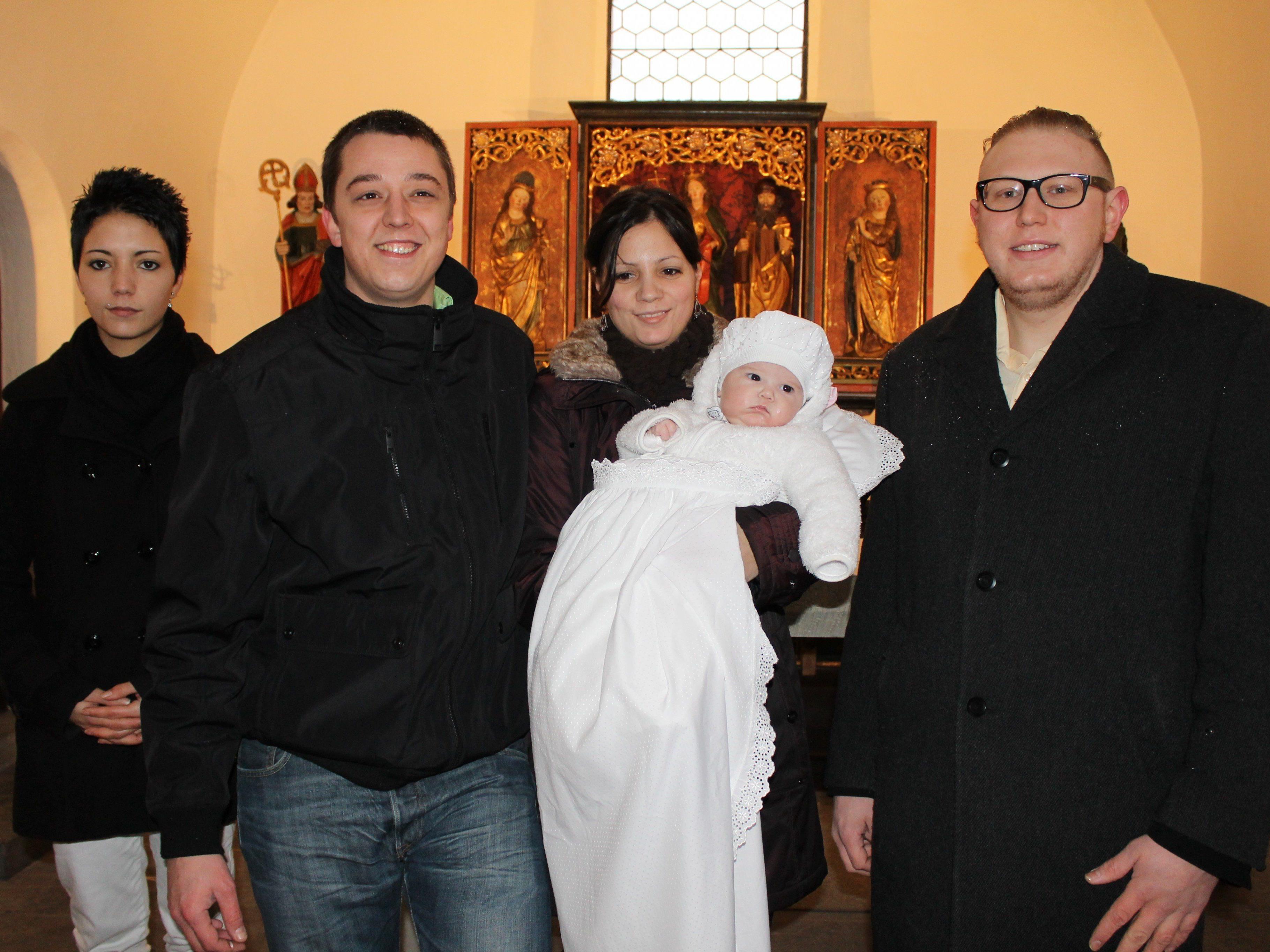 Amelie Strolz wurde in der St. Vinerkirche getauft