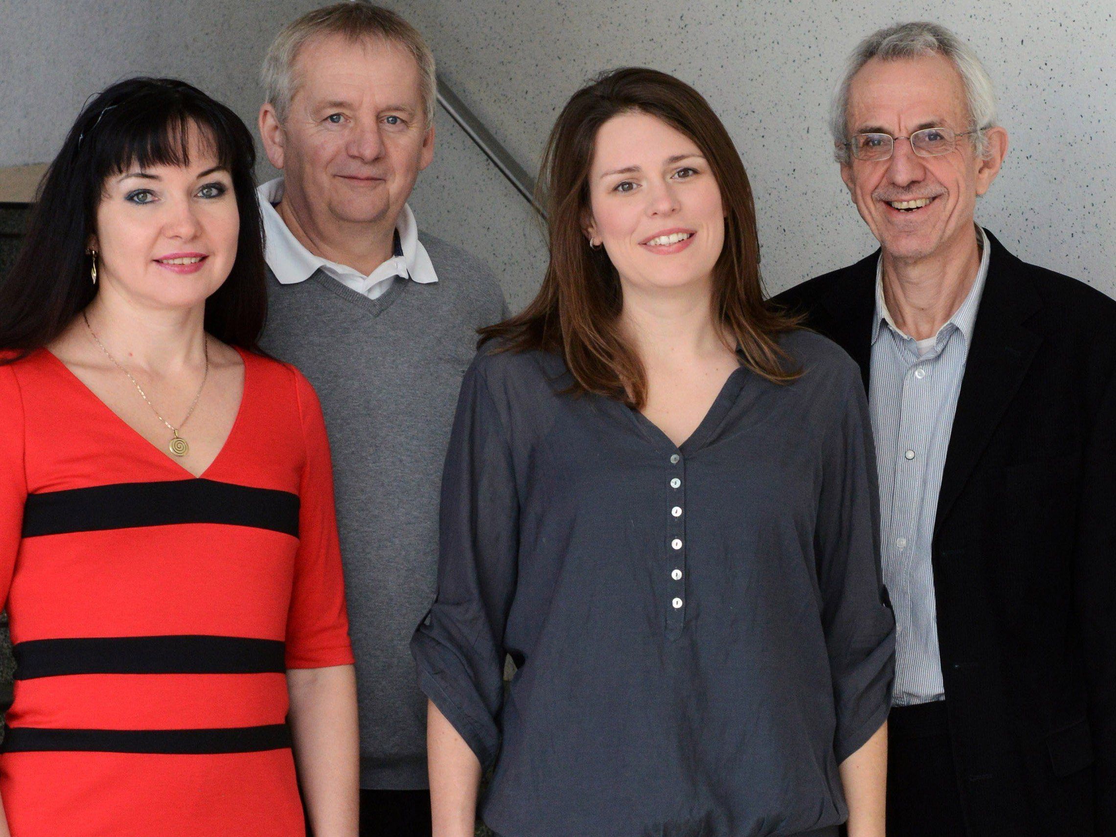 Team Soziale Demokraten und Unabhängige: v.li. Elena Karnowsky, GV Helmut Madlener, Mag. Vera Köpruner, GV Werner Nesensohn. Team Soziale Demokraten und Unabhängige: v.li. Elena Karnowsky, GV Helmut Madlener, Mag. Vera Köpruner, GV Werner Nesensohn.