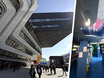 In einem Bibliotheksgeäude der WU Wien fiel eine Lampe von der Decke In einem Bibliotheksgeäude der WU Wien fiel eine Lampe von der Decke