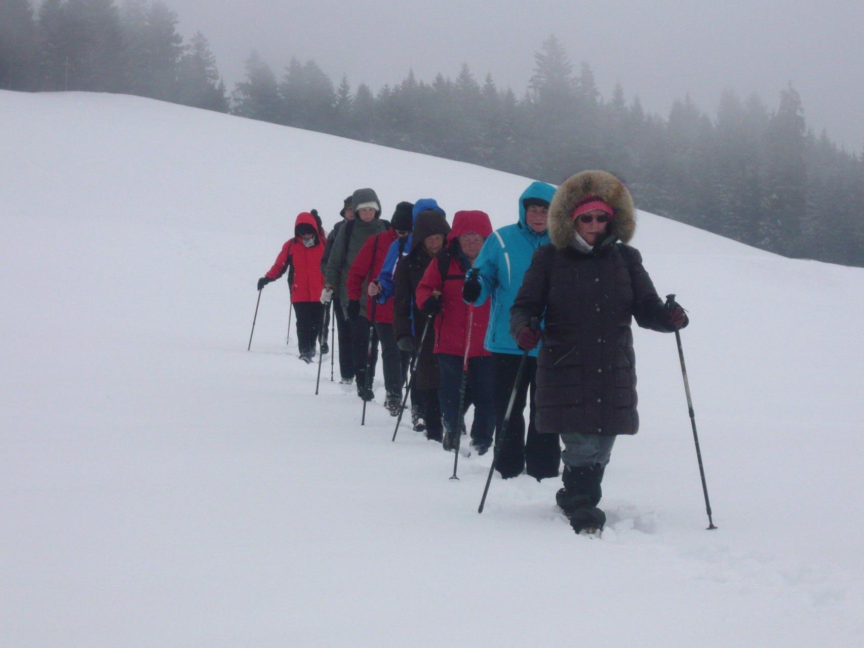 Winterwanderung Bödele des Seniorenringes Club 50+ Lustenau