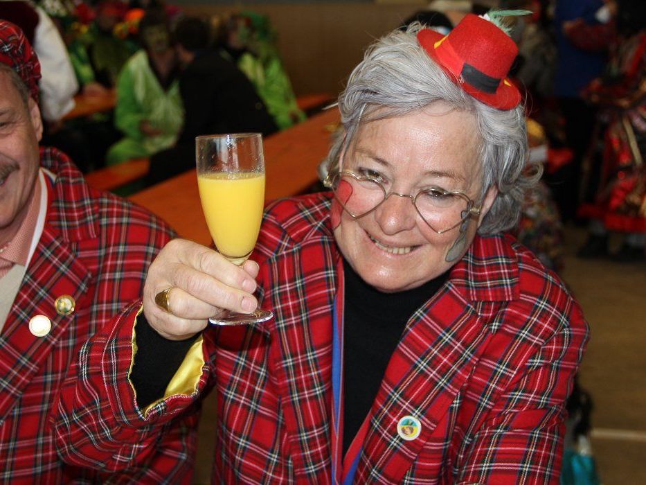 Gerne stieß Doris Amann mit den Narren an! Gerne stieß Doris Amann mit den Narren an!