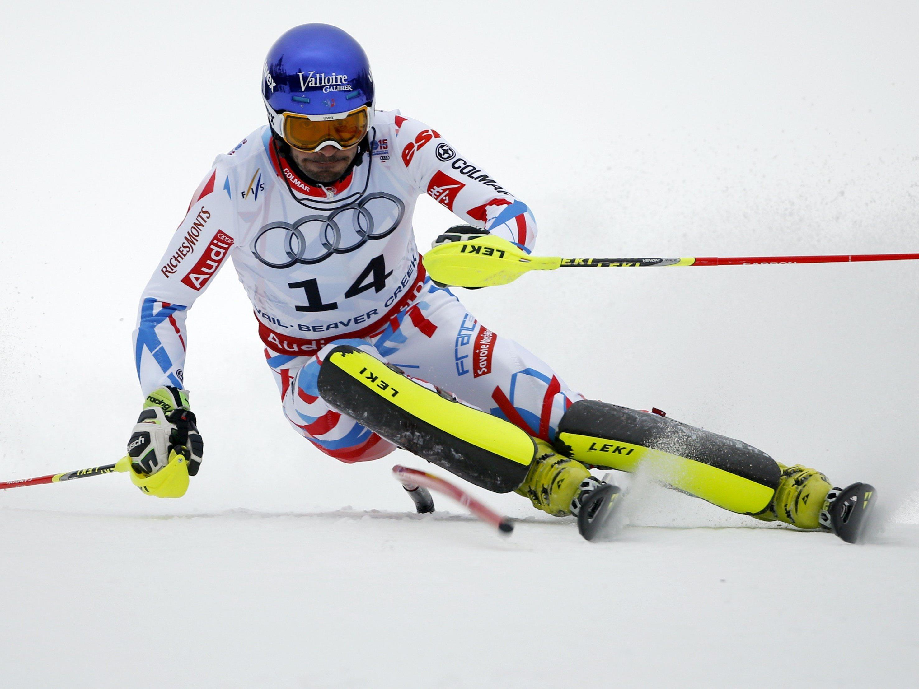 Der Franzose Grange holte sich den Titel im WM-Slalom.