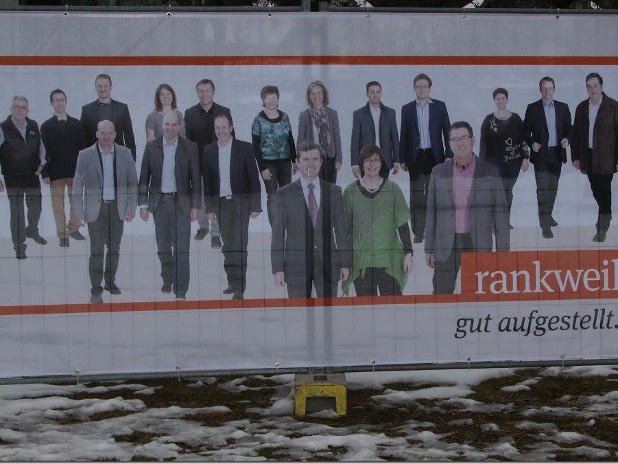ÖVP Rankweil startet intensiv mit dem Wahlkampf und stellt seine Kandidaten auf Plakaten vor. ÖVP Rankweil startet intensiv mit dem Wahlkampf und stellt seine Kandidaten auf Plakaten vor.